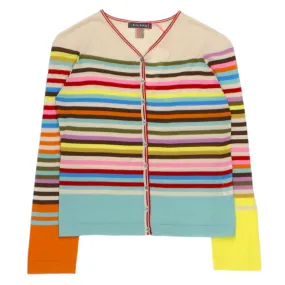 Orla Kiely Cream/Multi Striped Cardigan