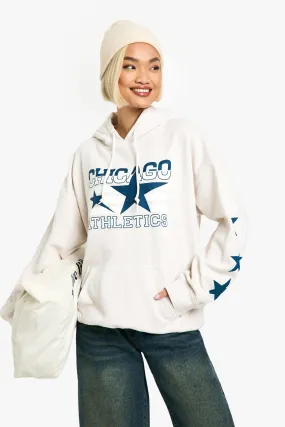 Overdye Chicago Athletics Star Oversized Hoodie