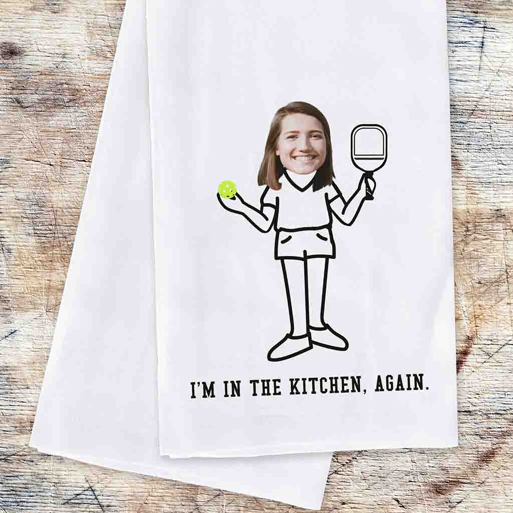 Personalized Kitchen Towel for the Pickleball Player