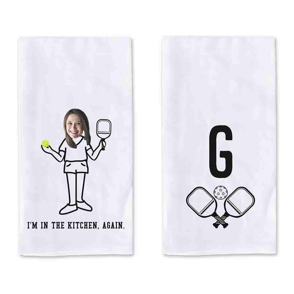 Personalized Kitchen Towel for the Pickleball Player