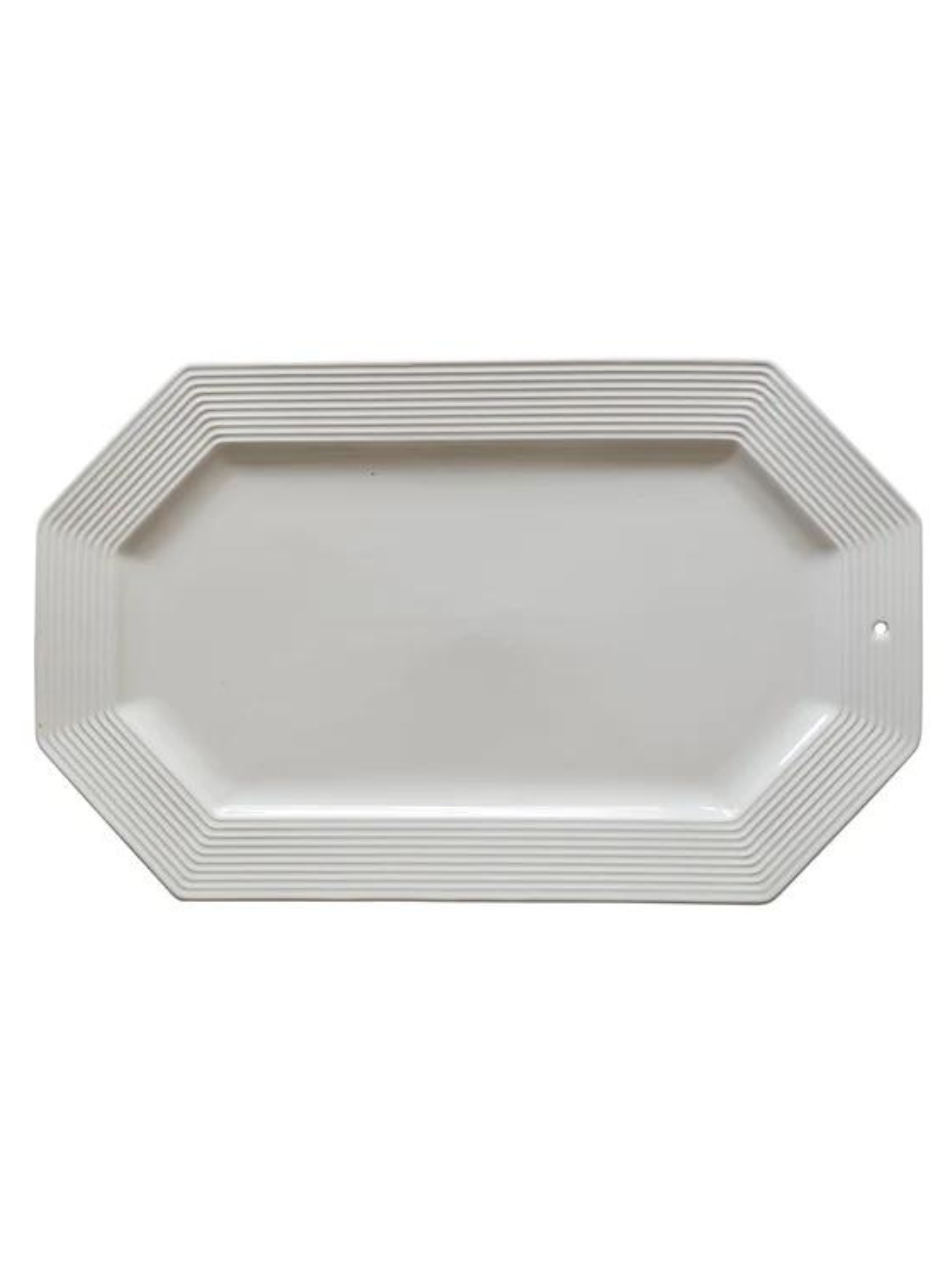 Pinstripe Octagonal Platter