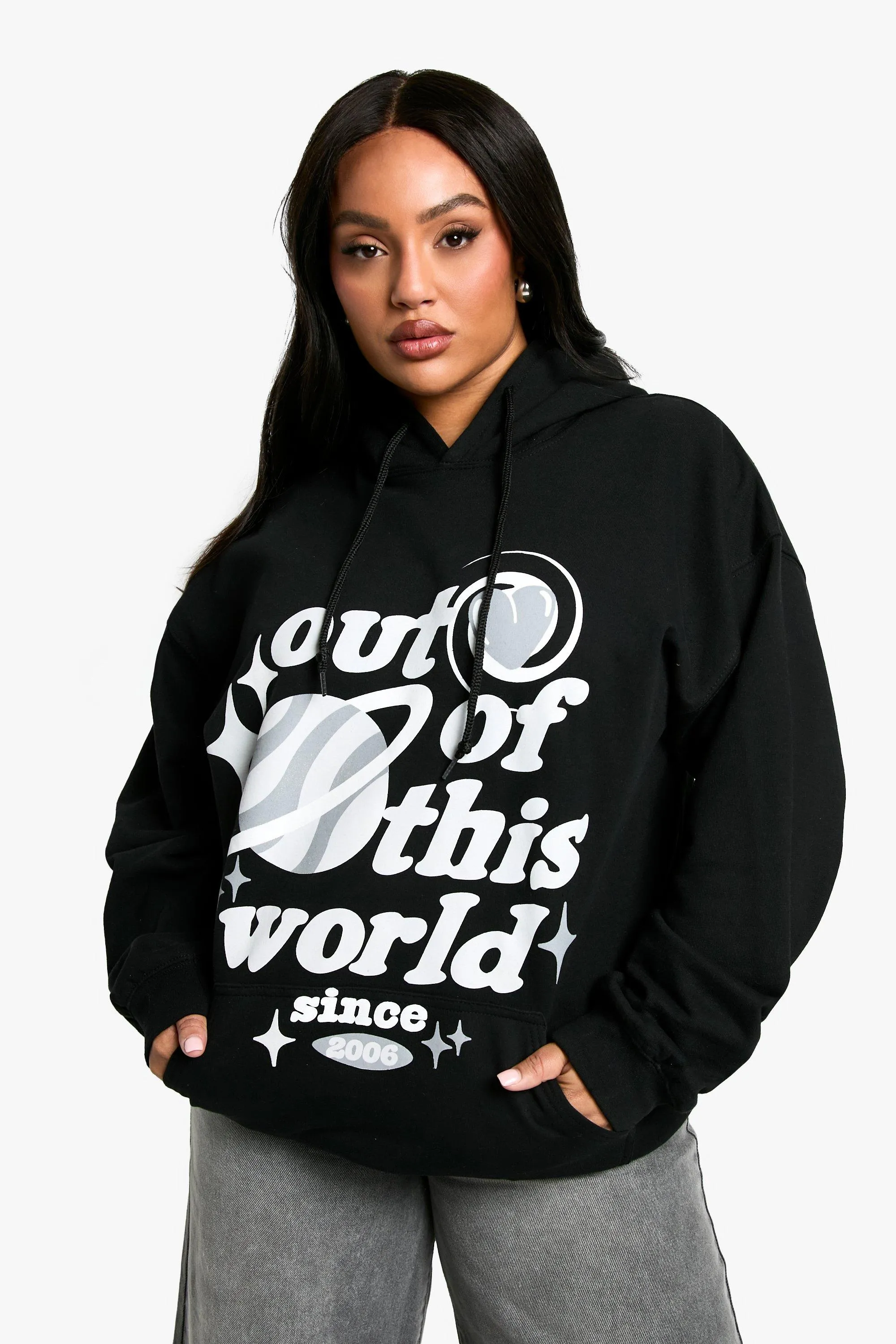 PLUS OUT OF THIS WORLD OVERSIZED HOODIE