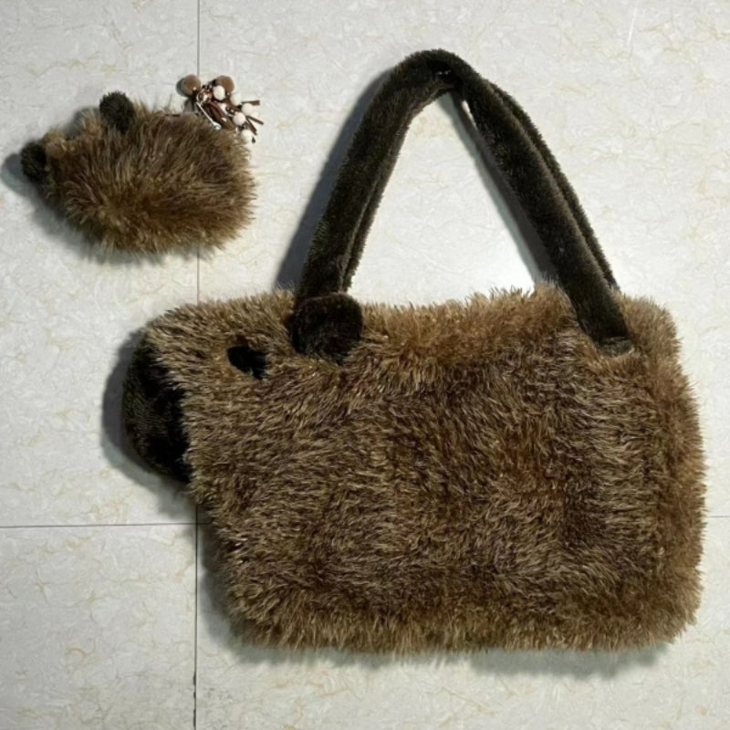 Plush Winter Large Capacity Bag