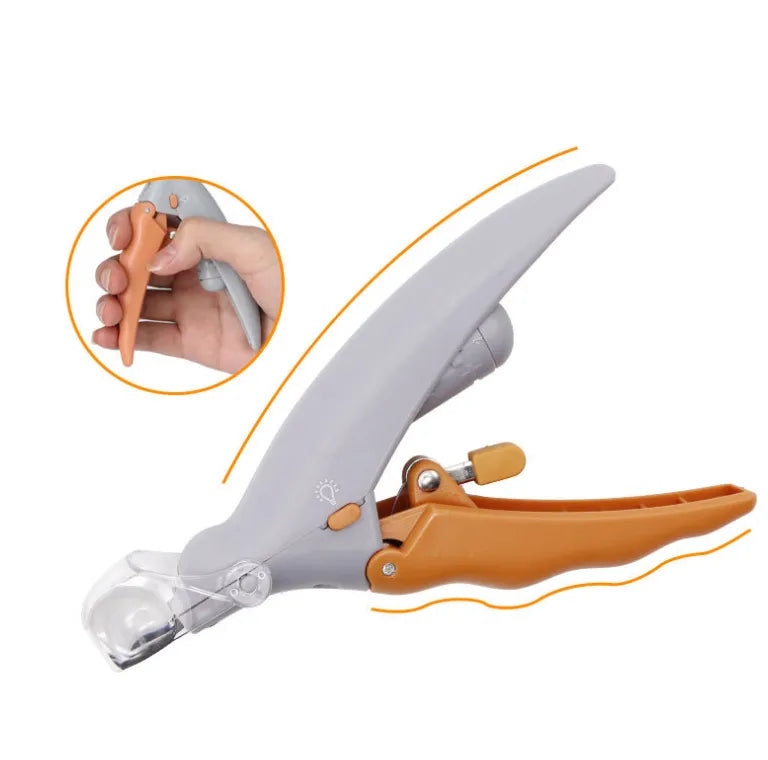 Professional Clipper for dogs Dog Nail Trimmer Pet Cat Claw Grinder With LED Light & 5X Magnifier Safety Pet Nail Clippers