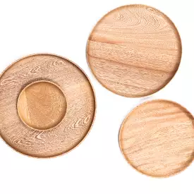 Rosa Morada Wooden Small Plate