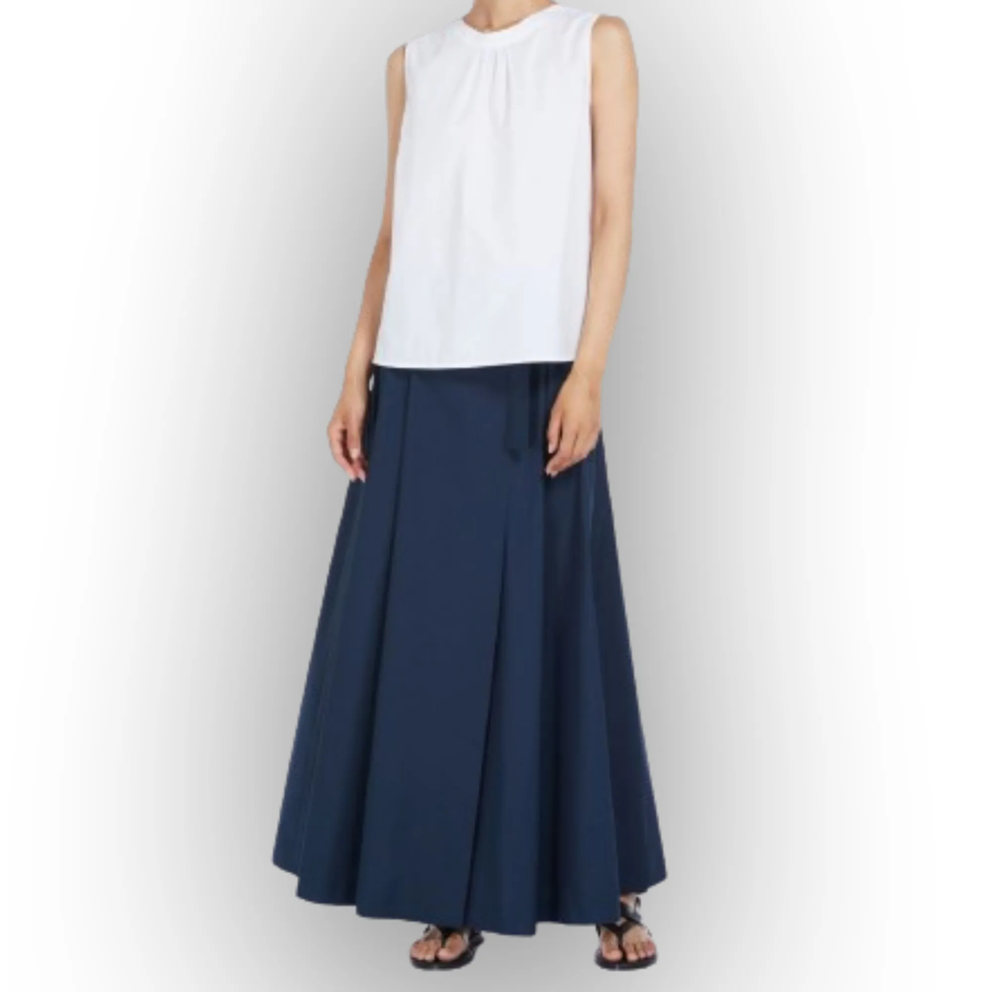 S Max Mara  |Casual Style Sleeveless Cotton Elegant Style