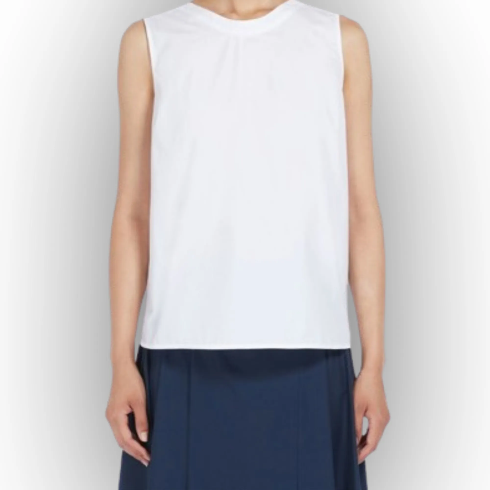 S Max Mara  |Casual Style Sleeveless Cotton Elegant Style