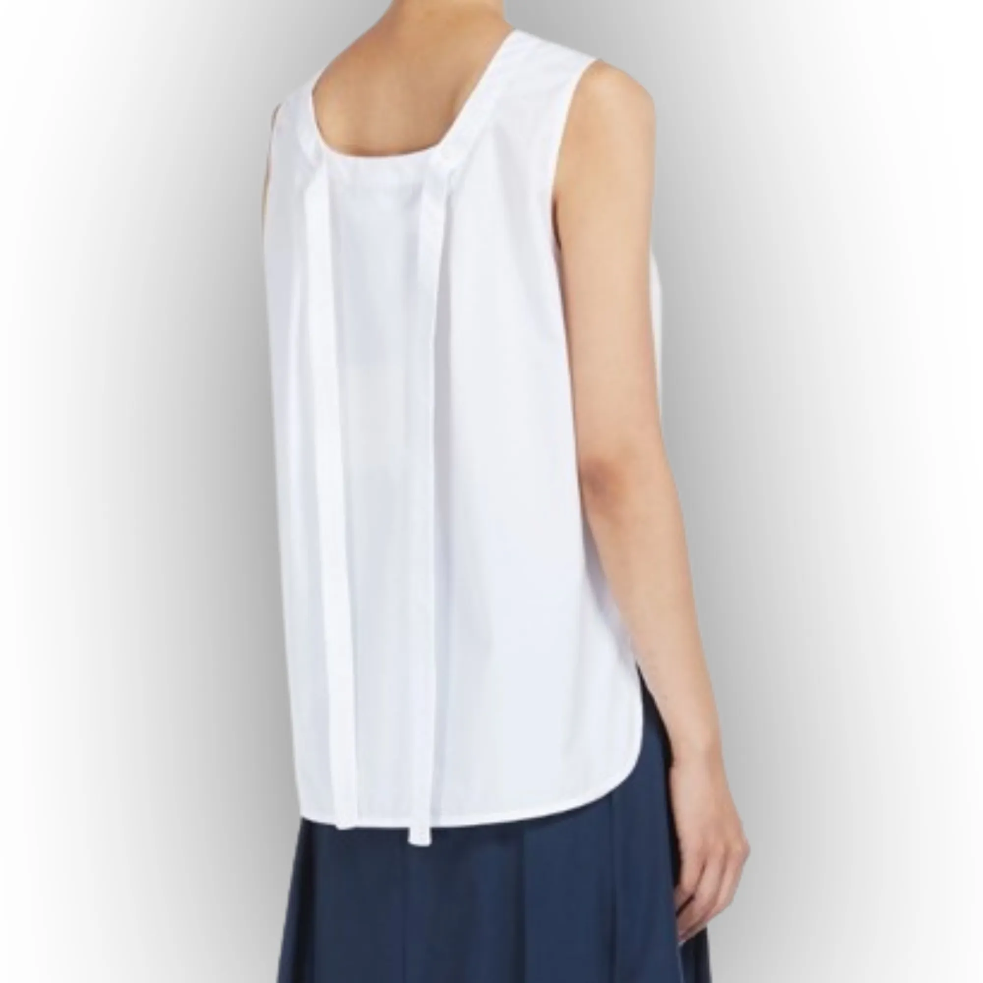 S Max Mara  |Casual Style Sleeveless Cotton Elegant Style