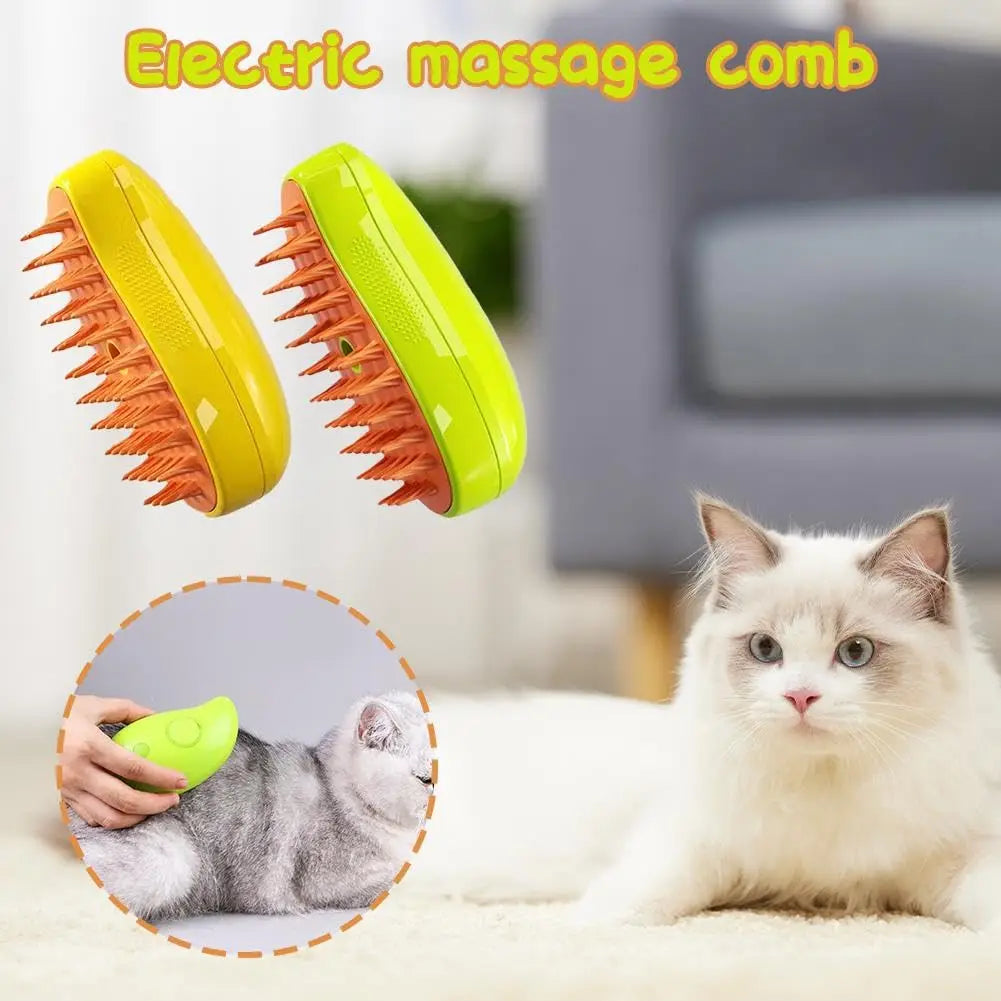 Say Goodbye to Shedding! Innovative Cat Steam Brush & Dog Groomer in One