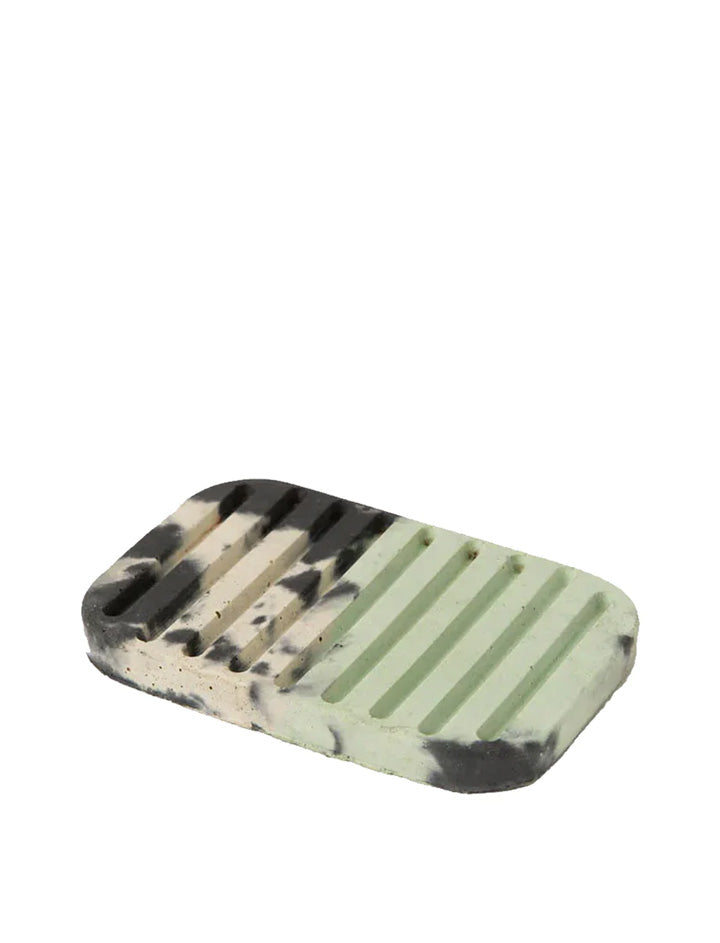 Smith And Goat Concrete Soap Dish Khaki Mint