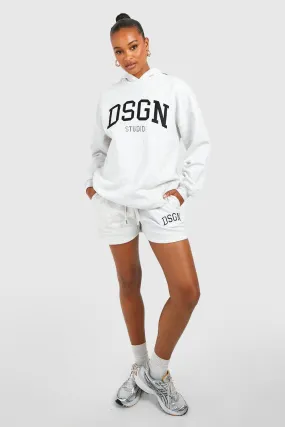 Tall Applique Dsgn Embroidered Oversized Hoodie