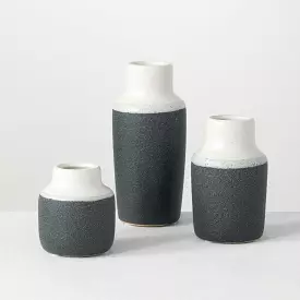 Two-Toned Vase Set Of 3