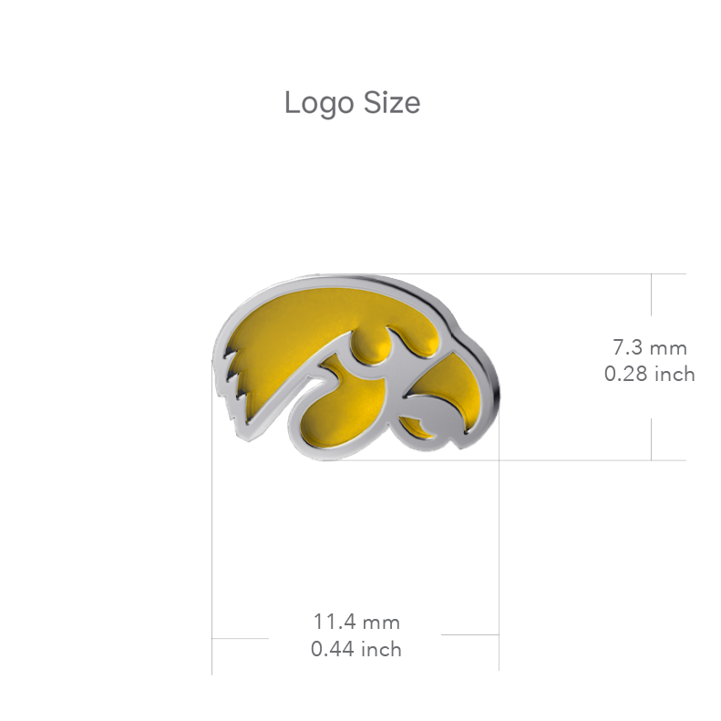 University of Iowa Watch Bar - Enamel