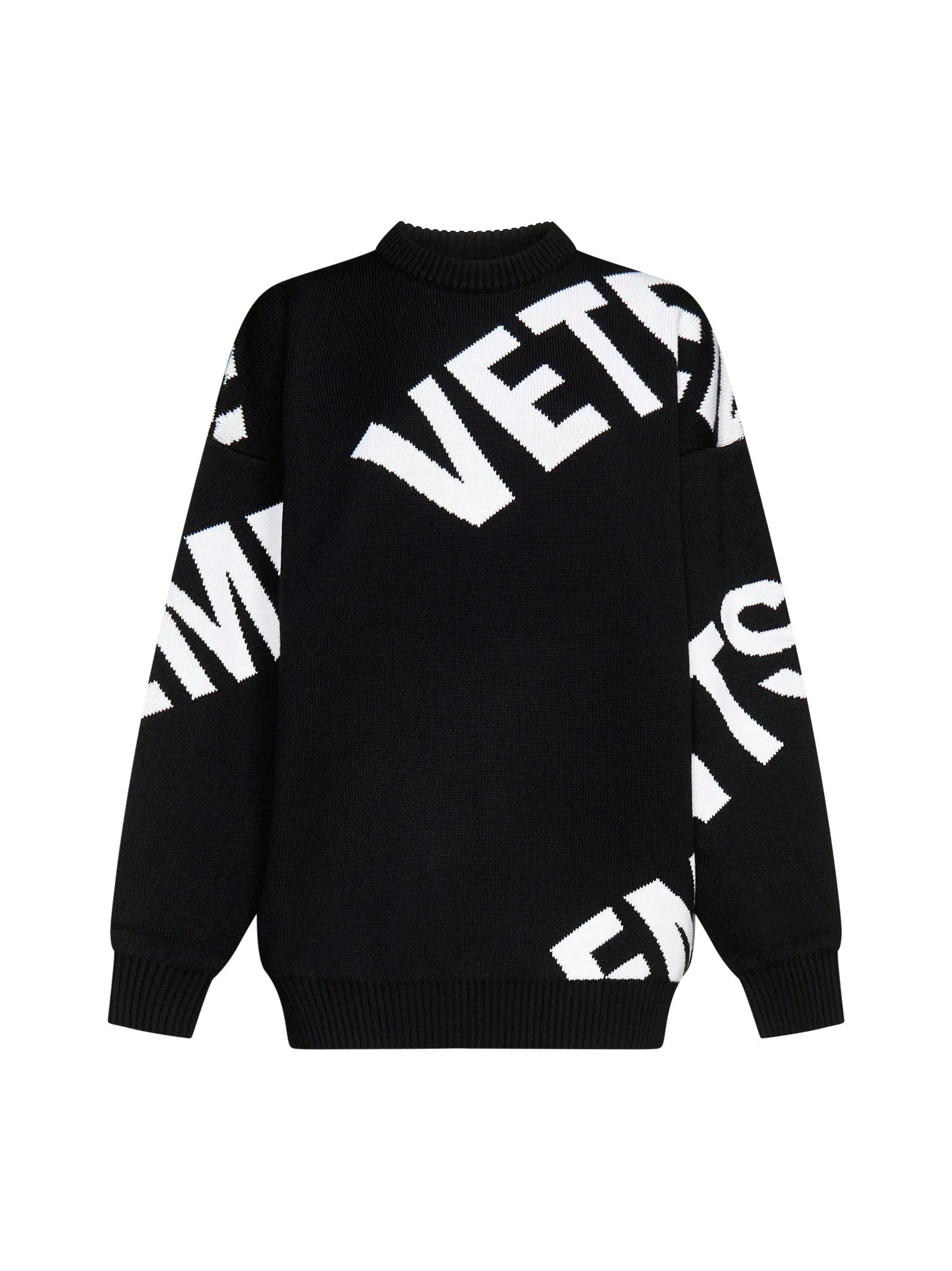 Vetements Intarsia-Logo Crewneck Jumper