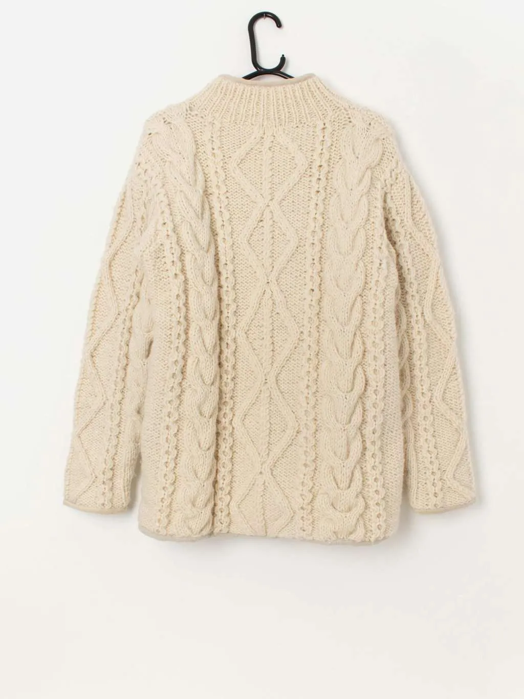 Vintage Y2K Pachamama cable knit lined cardigan – Small