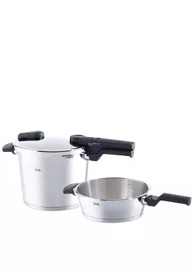 Vitaquick Pressure Cooker And Pressure Skillet Set, 2.6 Quart & 6.3 Quart 600-300-12-0000