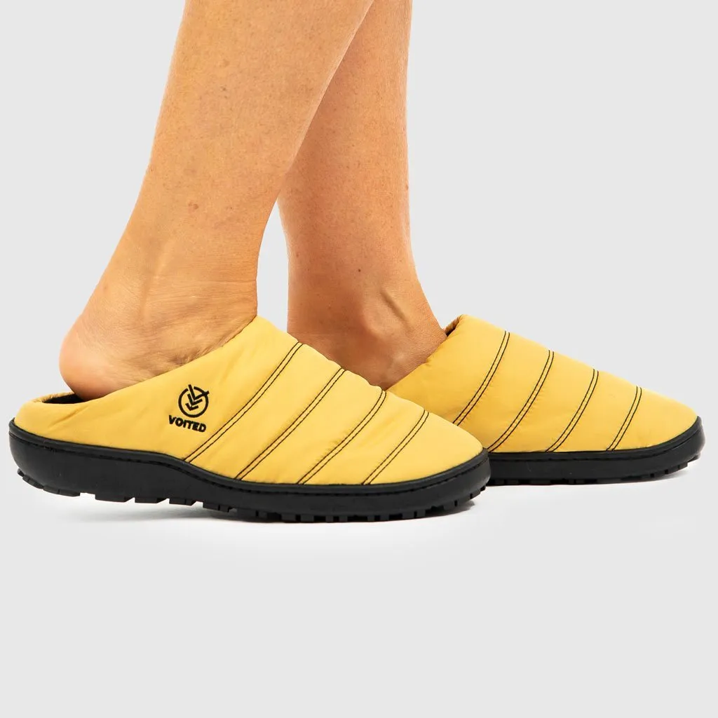 Voited Soul Slipper Lightweight, Indoor/Outdoor Camping Slippers - Sun Yellow