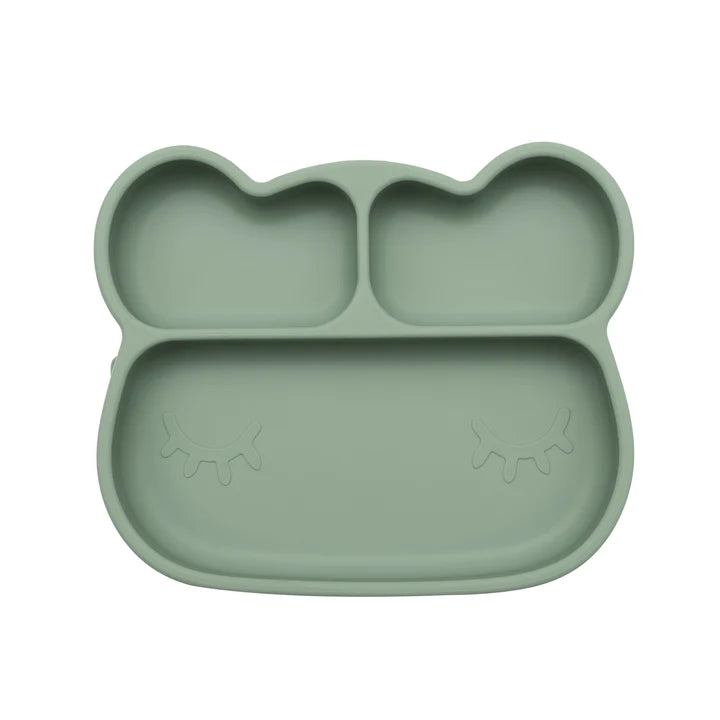 We Might Be Tiny Bear Stickie Plate - Sage