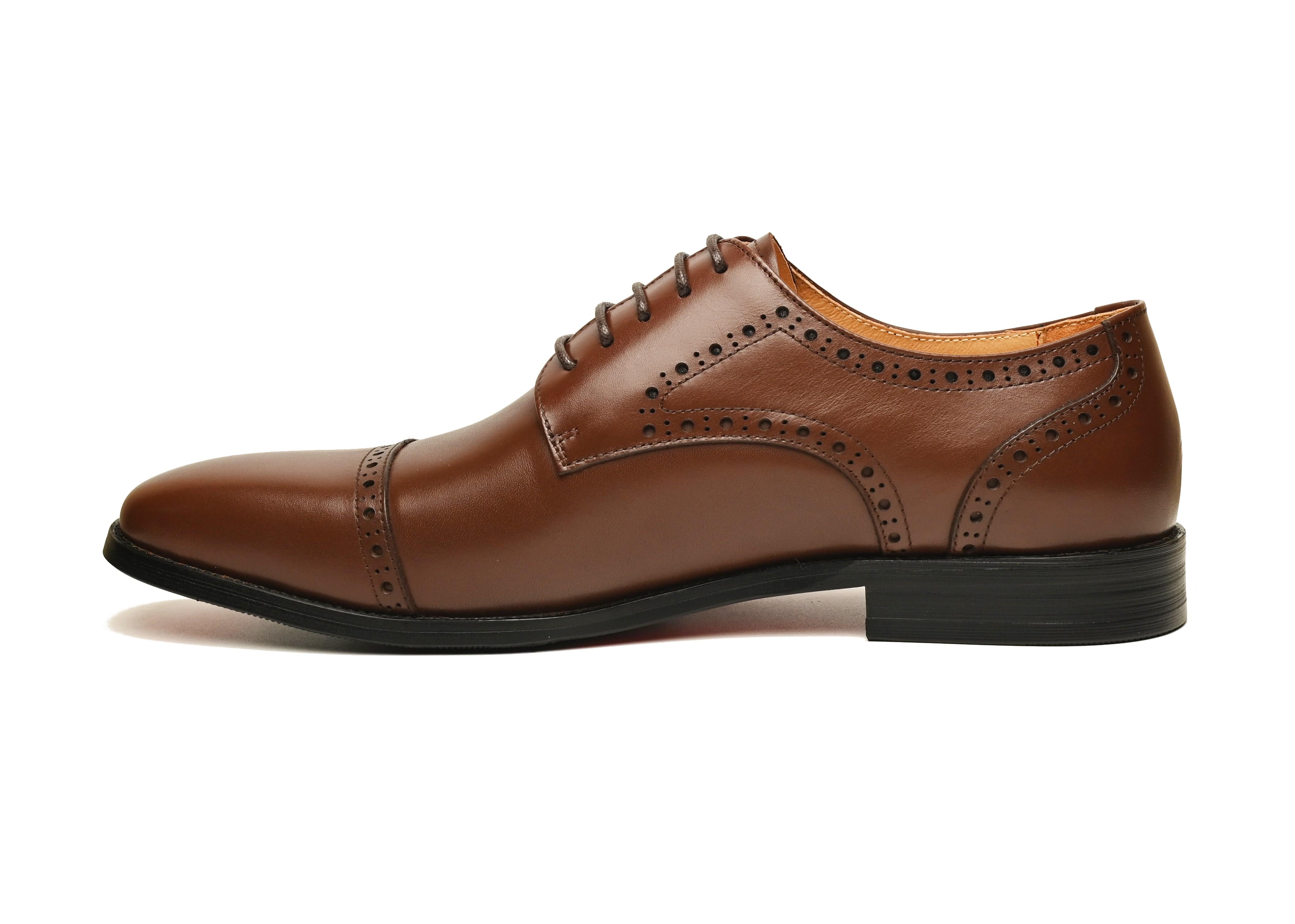 WILLIAM | Cognac Cap Toe Derby