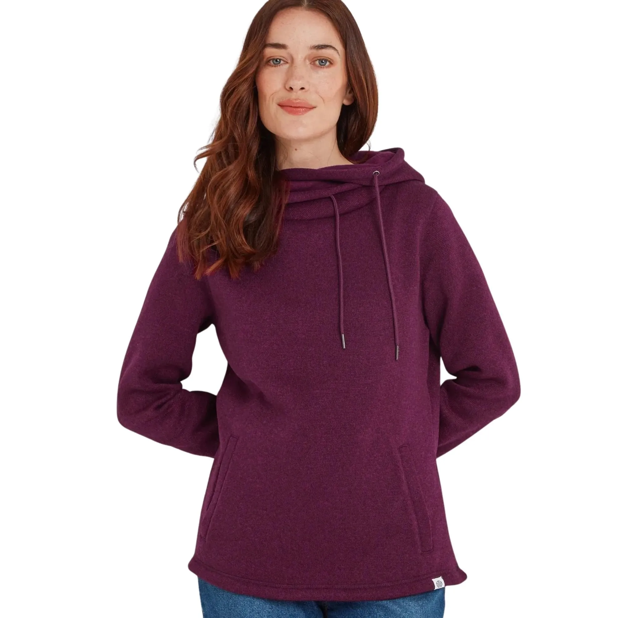 Womens Acer Knitlook Fleece Hoodie