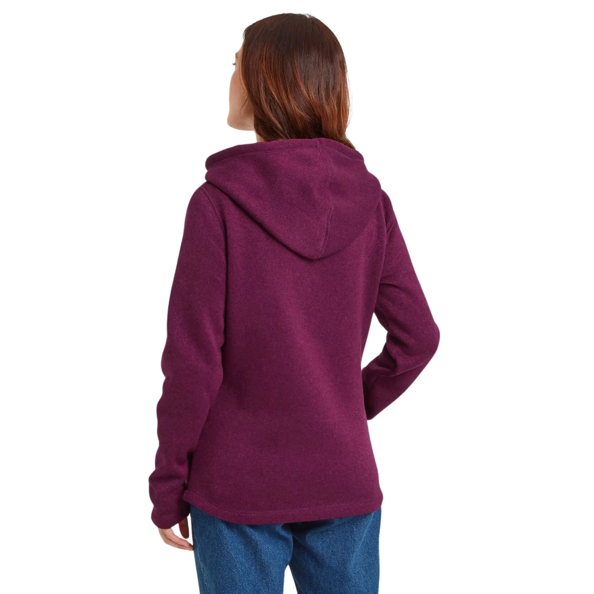 Womens Acer Knitlook Fleece Hoodie