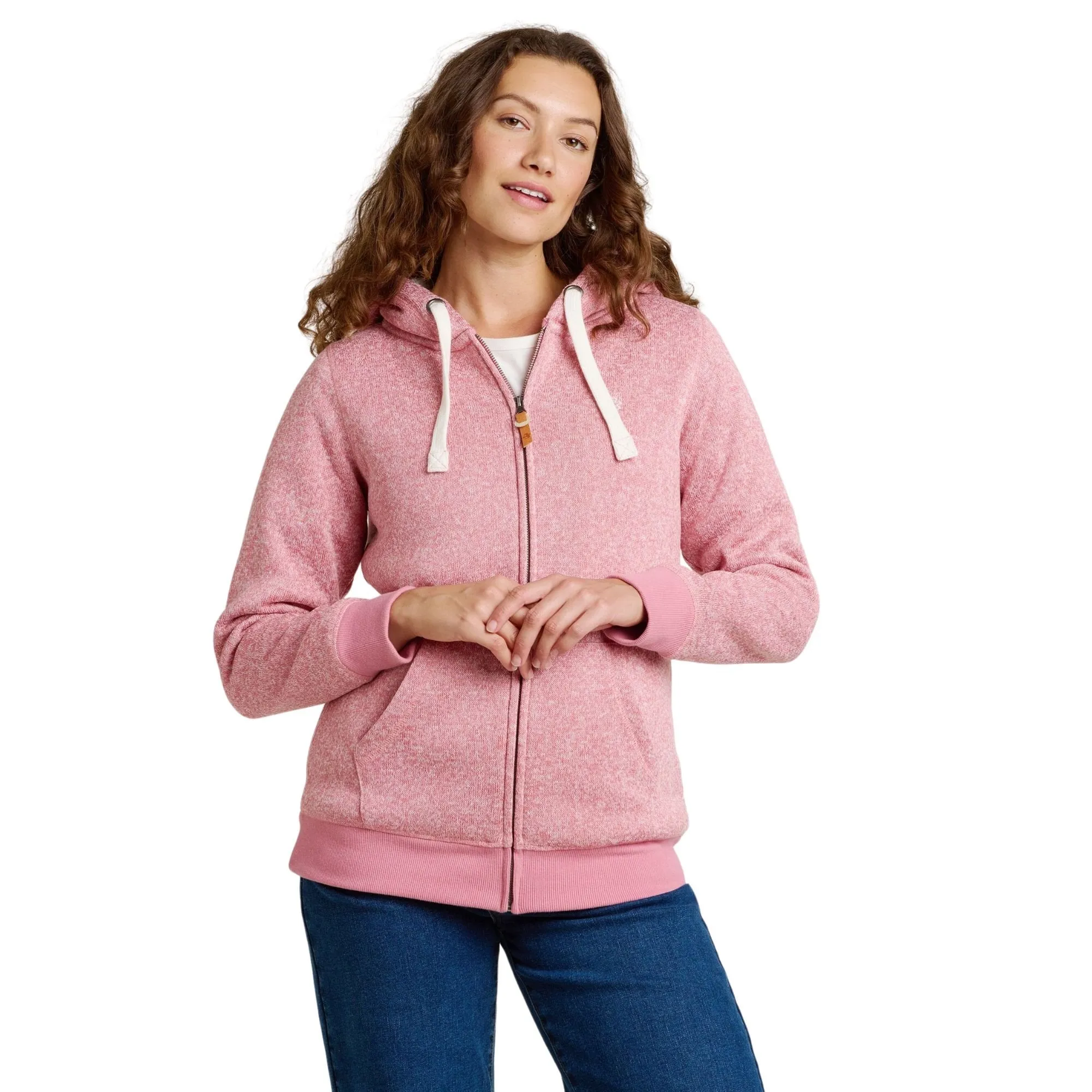 Womens Borg Lined Full Zip Hoodie