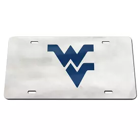 WV LICENSE PLATE CHROME AND BLUE