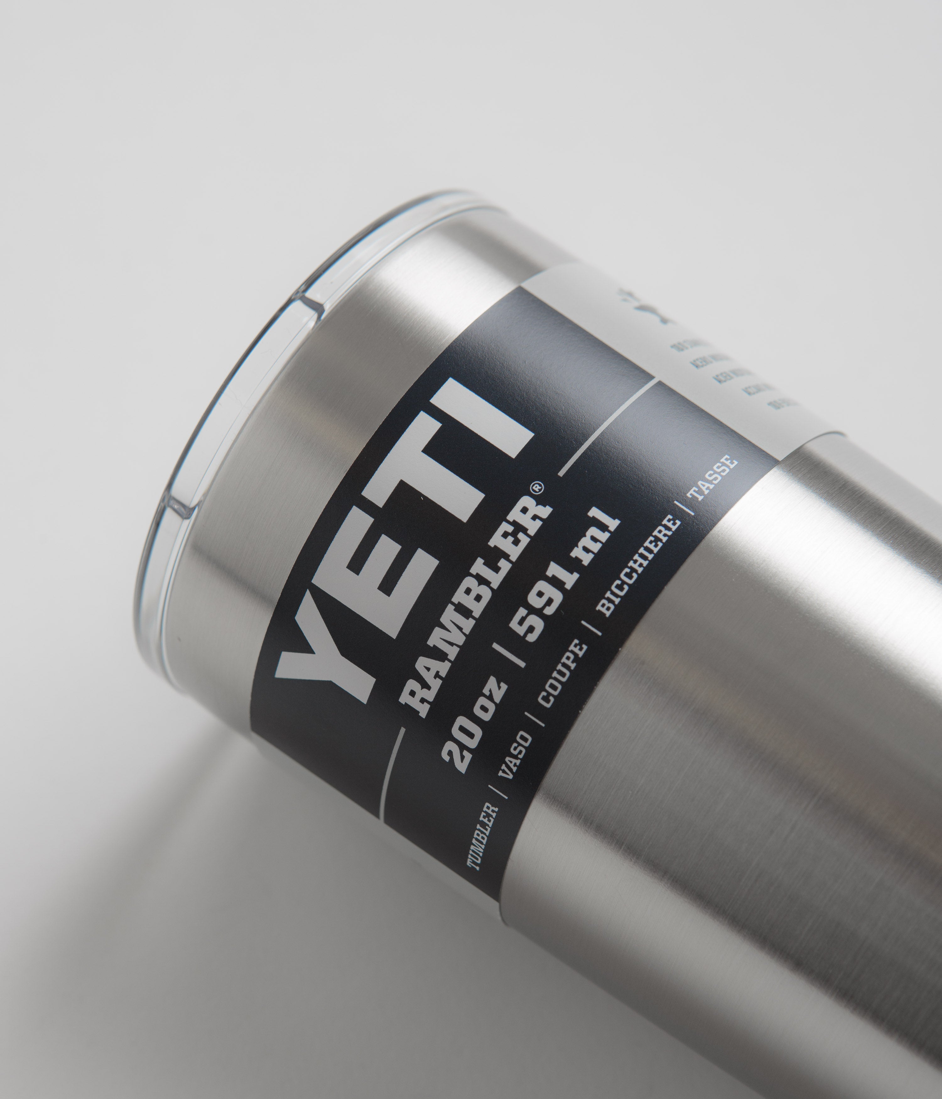 Yeti Rambler Tumbler V2 20oz - Stainless Steel