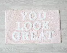 You Look Great Bath Mat (Pink)