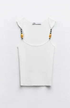 ZARA  |Casual Style Sleeveless Plain Tanks & Camisoles