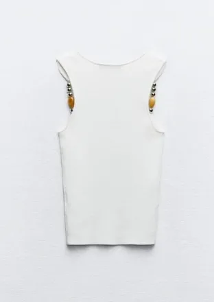 ZARA  |Casual Style Sleeveless Plain Tanks & Camisoles